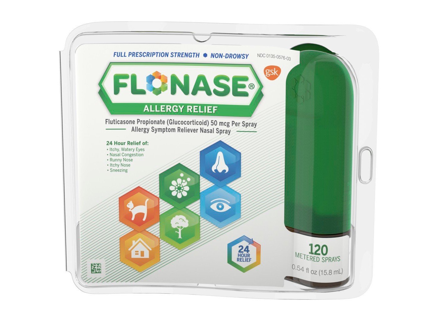 Flonase Children's OTC Pharmacy Spray 60ct (0.34 oz)