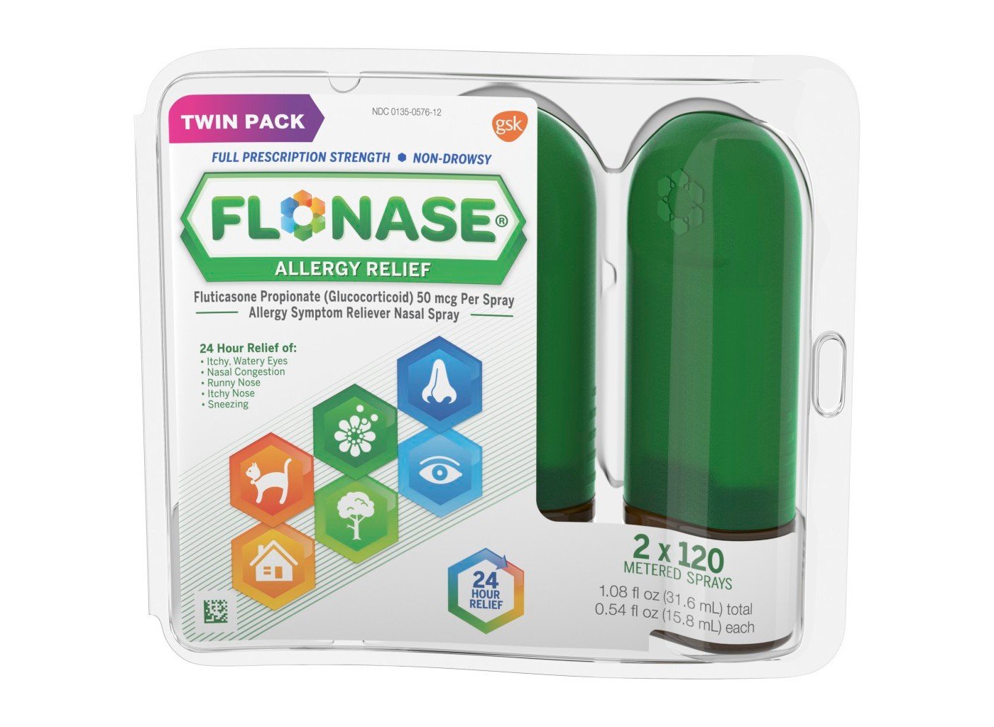 Flonase OTC Pharmacy Spray 120ct (0.54 oz)