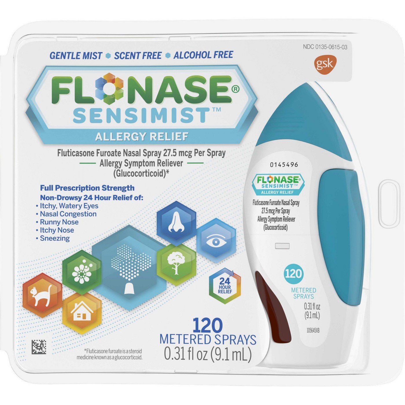 Flonase Sensimist Children's OTC Pharmacy Spray 60ct (0.20 oz)