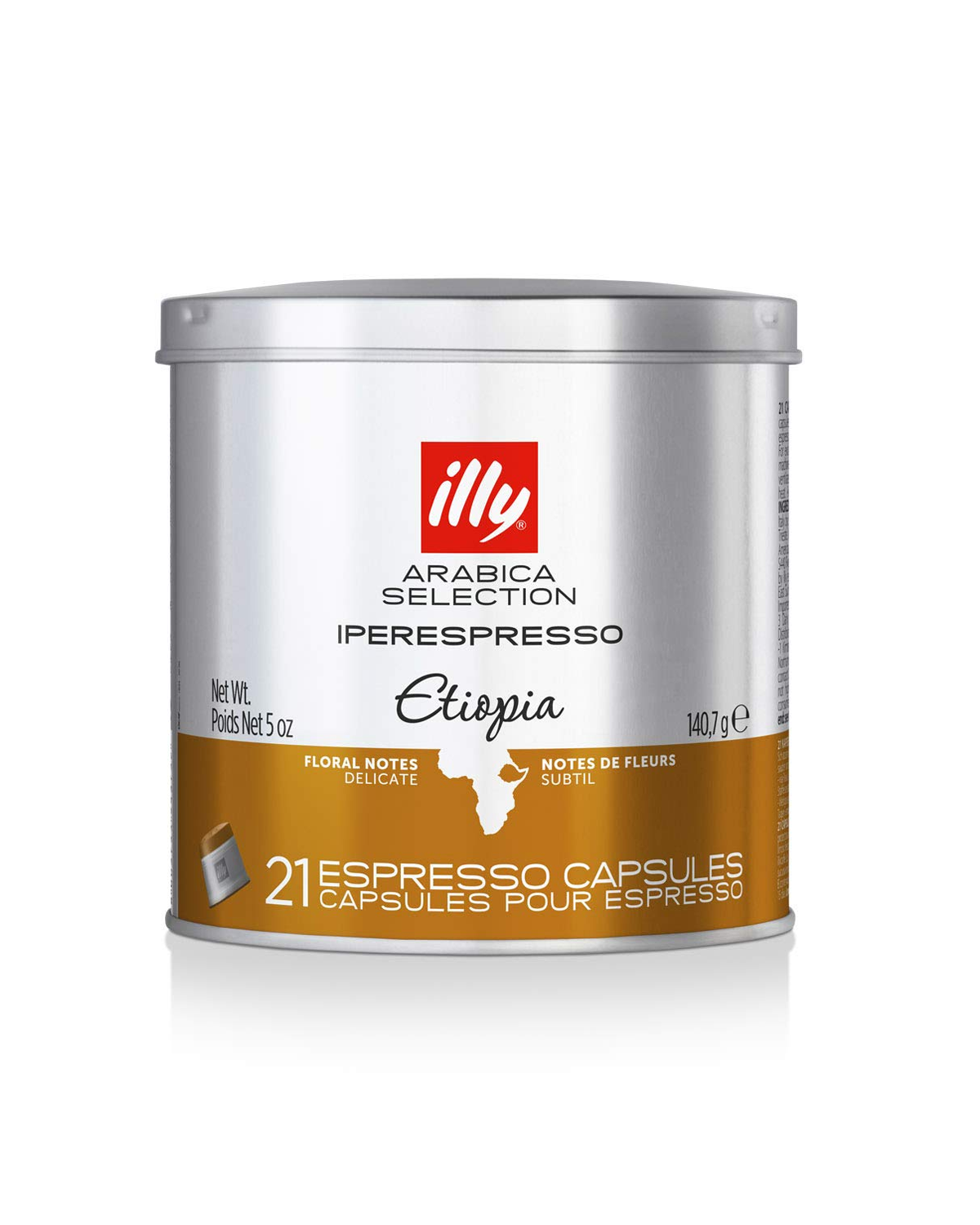 illy IPERESPRESSO Arabica Selection Etiopia Floral Notes Delicate Espresso Capsules - 21 piece
