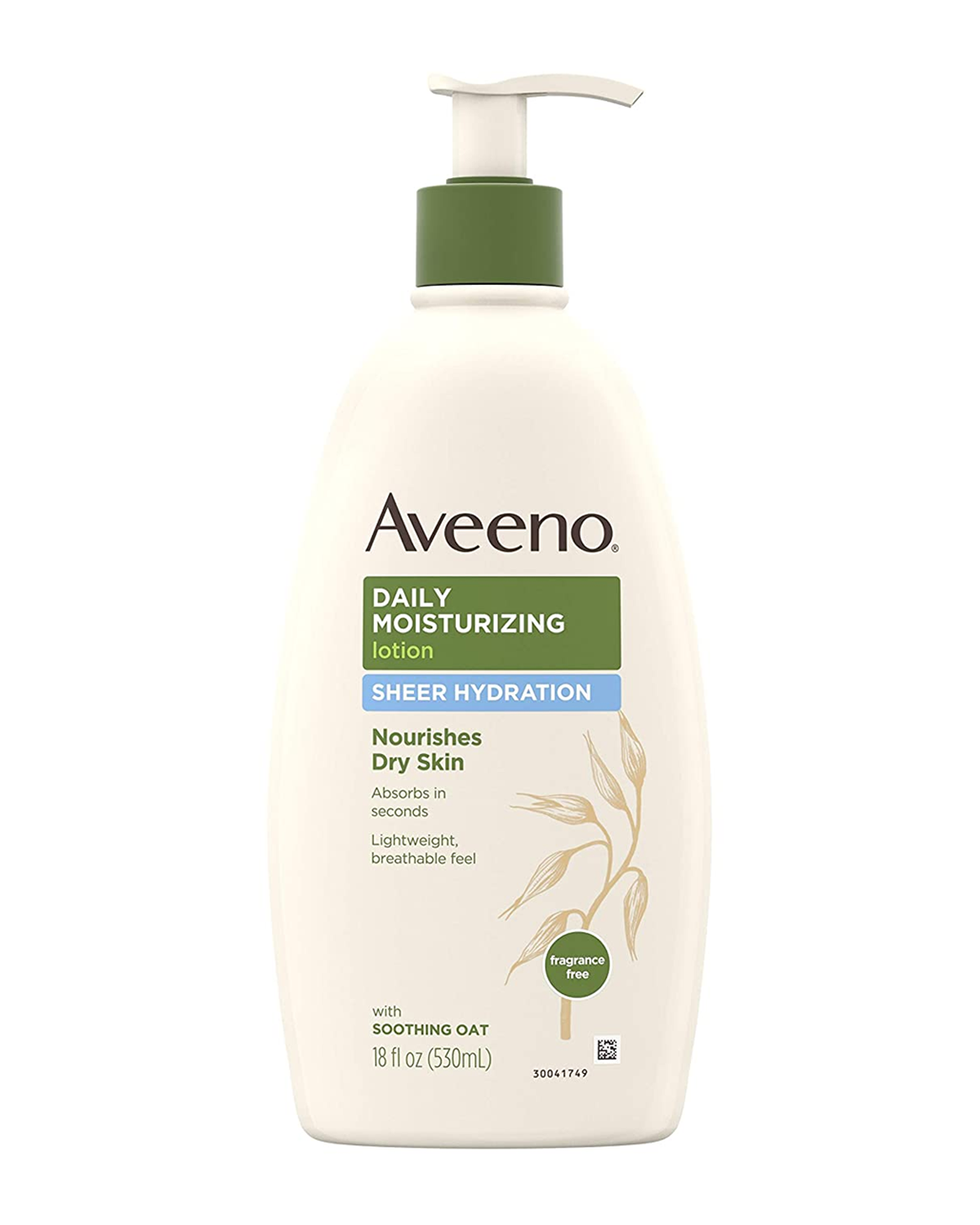 Aveeno Daily Moisturizing Lotion Sheer Hydration Nourishes Dry Skin with Soothing Oat 18 Oz