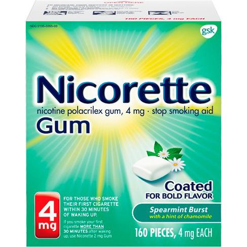 Nicorette Spearmint Burst 4mg 160 ct
