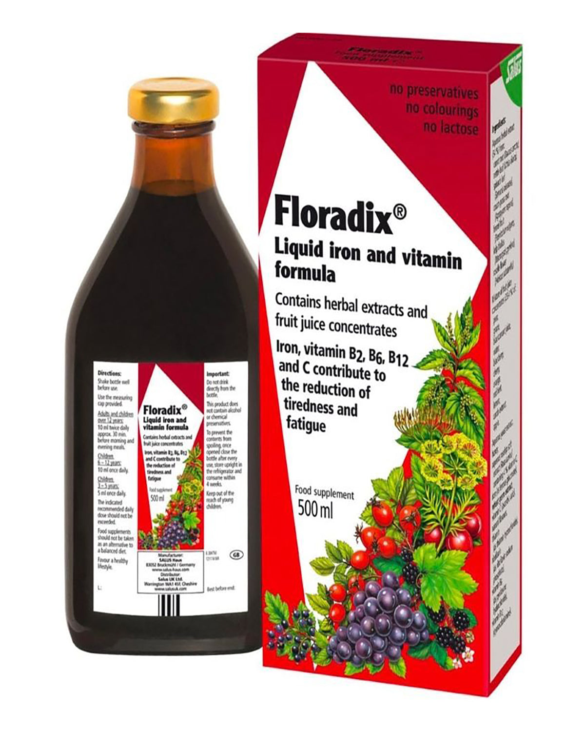 Floradix Liquid iron and vitamin formula - 500ml