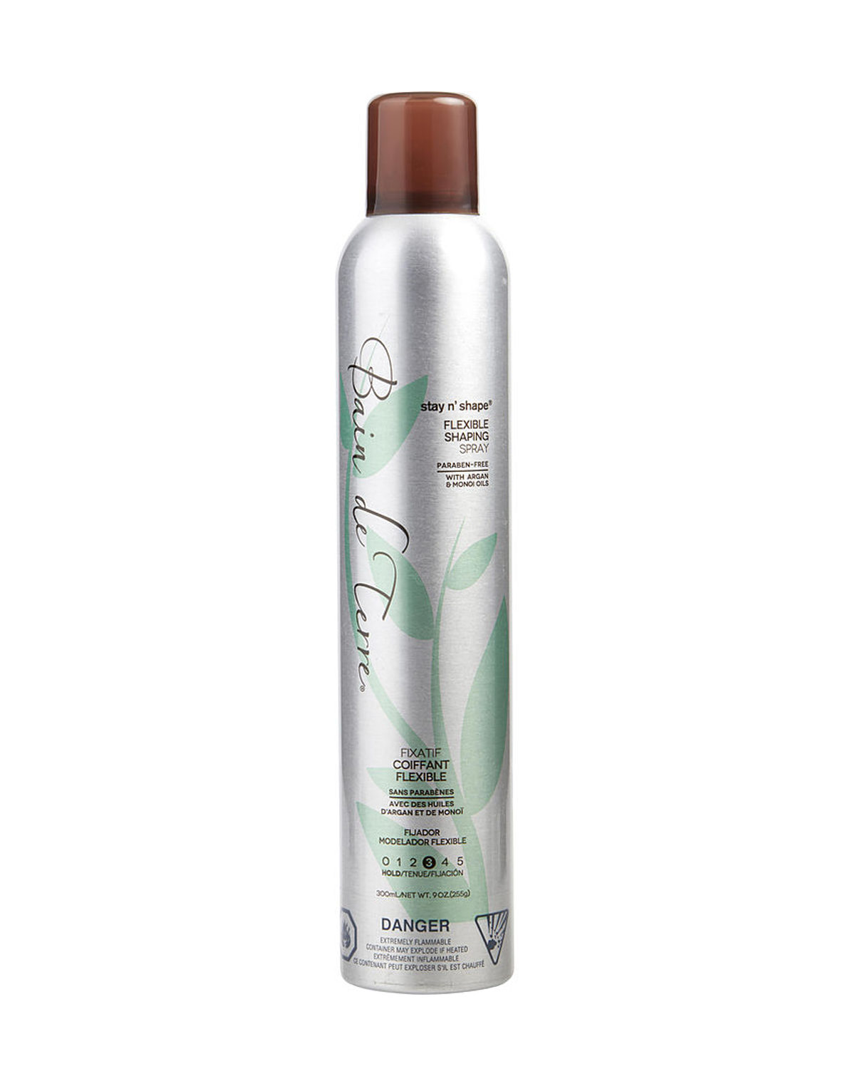 Bain de Terre Stay 'n Shape Flexible Shaping Spray Hold Level 3 Paraben Free - 9 Oz