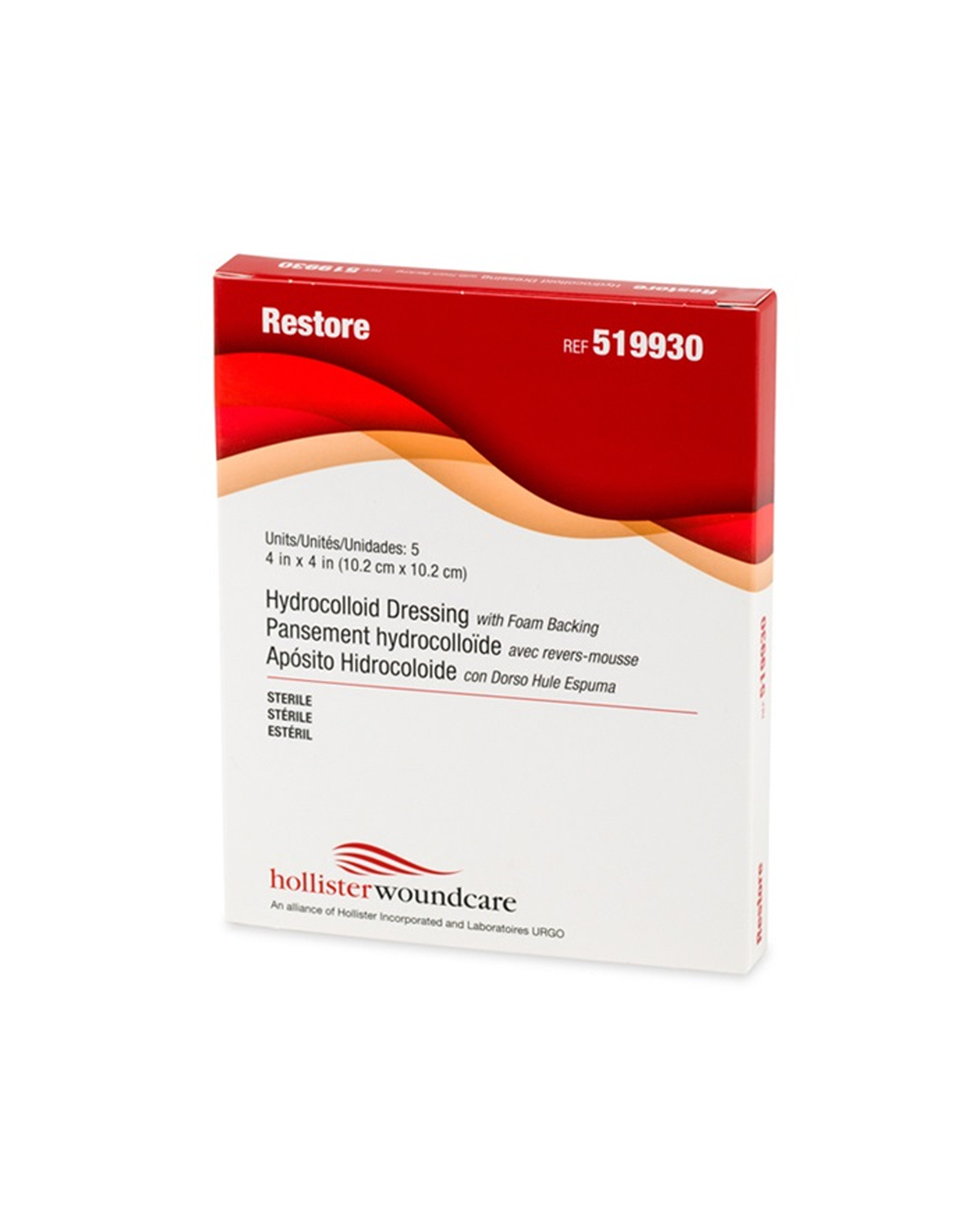 Hollister Restore™ Hydrocolloid Dressing with Foam Backing Sterile 5-Pack