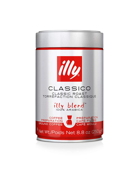 illy CLASSICO Classic Roast 100% Arabica Ground Coffee