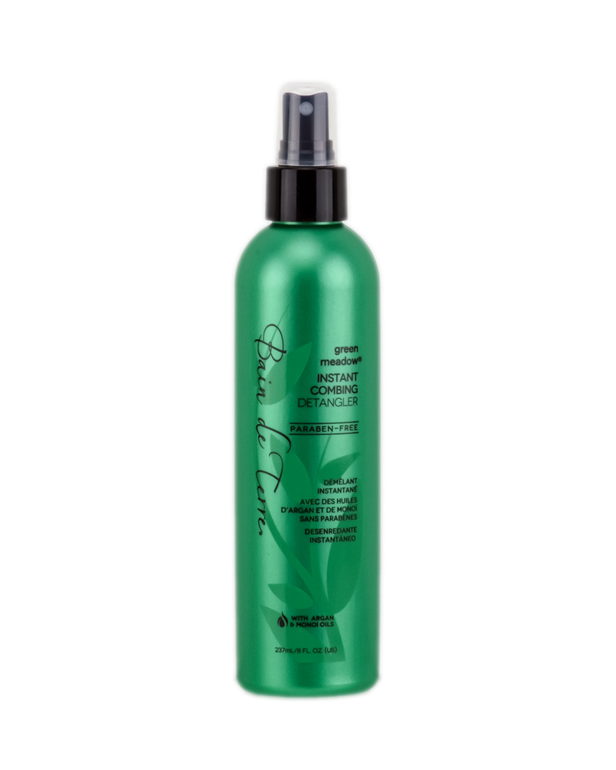 Bain de Terre Green Meadow Instant Combing Detangler With Argan and Monoi Oil Paraben-Free, 8-Ounce Pump Bottle