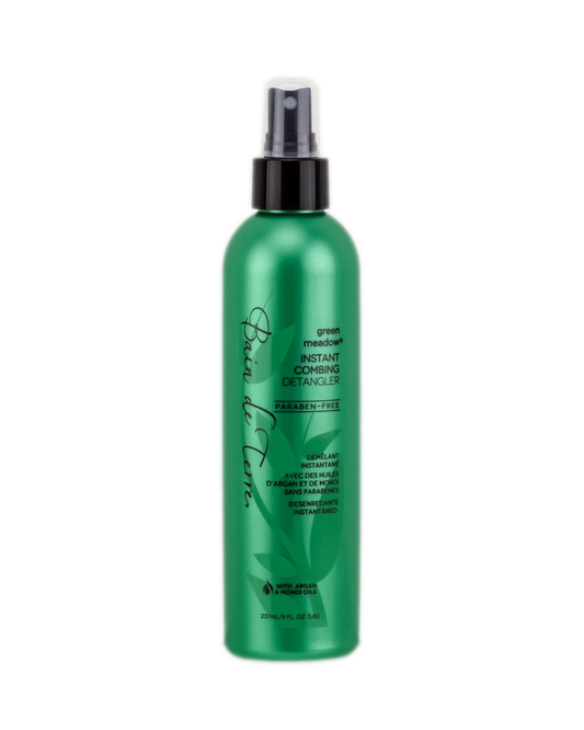 Bain de Terre Green Meadow Instant Combing Detangler With Argan and Monoi Oil Paraben-Free, 8-Ounce Pump Bottle