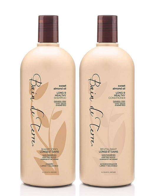 Bain de Terre Sweet Almond Oil Ultra Hydrating Shampoo & Conditioner Set 33.8 oz
