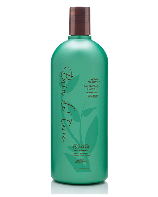 Bain de Terre, Balancing Shampoo with Argan and Monoi Oil Paraben Free Green Meadow, 33.8 Fl Oz