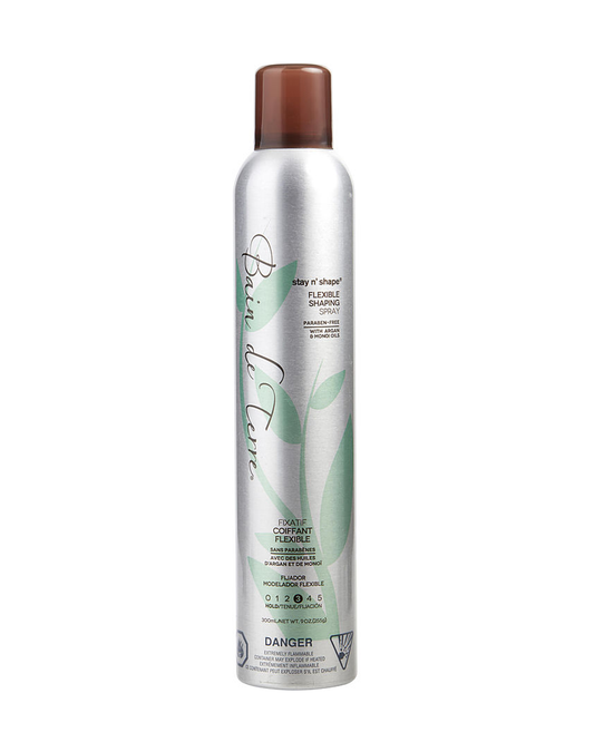 Bain de Terre Stay 'n Shape Flexible Shaping Spray Hold Level 3 Paraben Free - 9 Oz