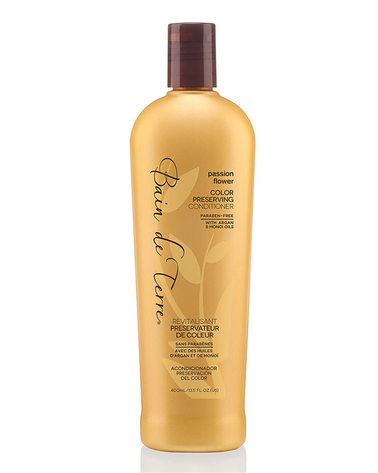 Bain de Terre Passion Flower Color Preserving Conditioner with Argan and Monoi Oil Paraben-Free, 13.5 Oz